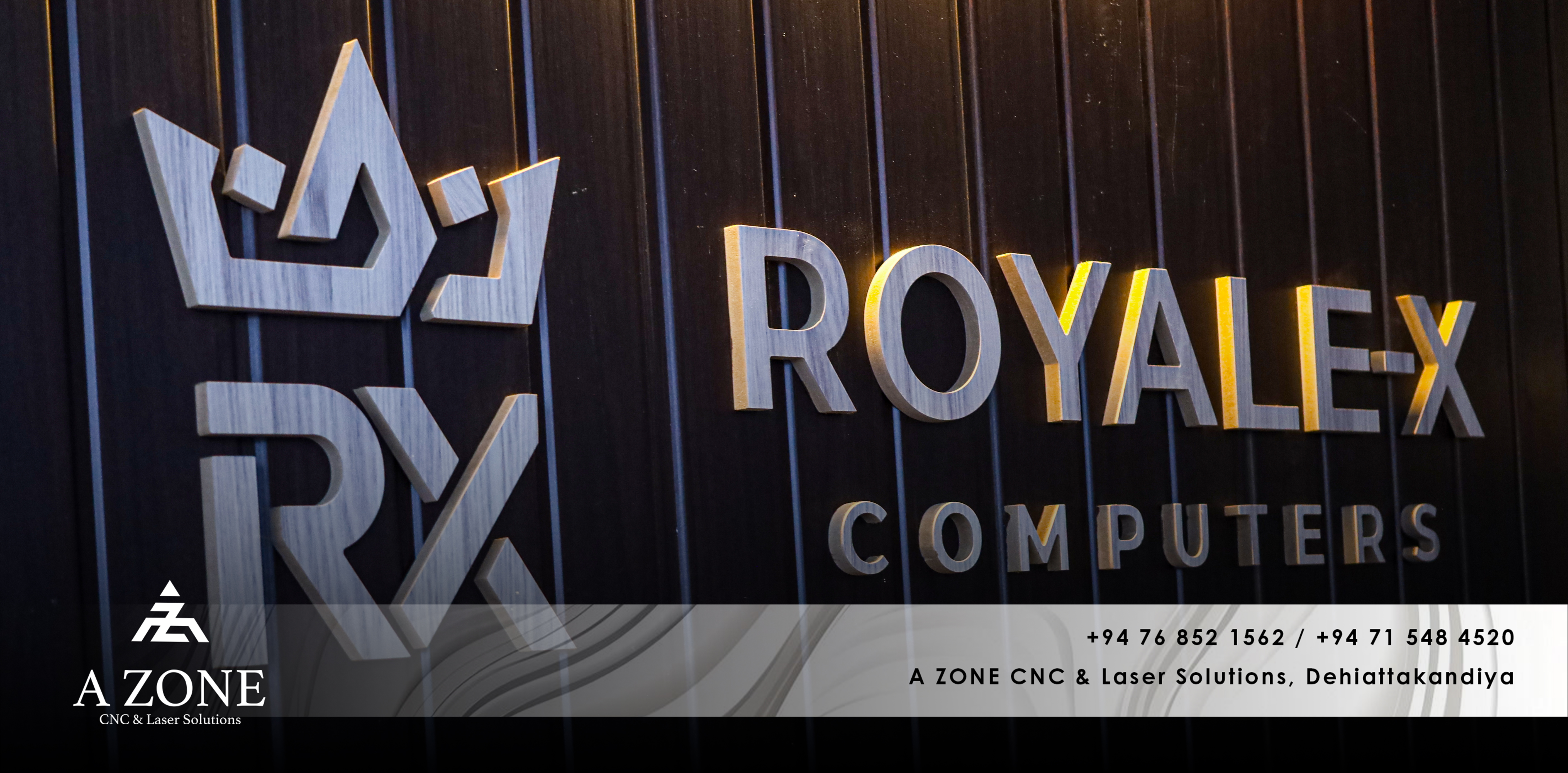 Embossed Gold Logo